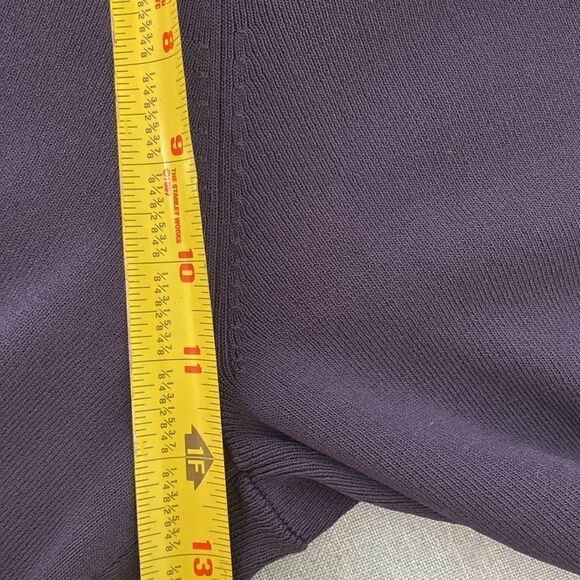 Chico’s navy blue straight leg stretchy cropped pants - Picture 7 of 9